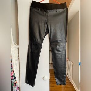 Ralph Lauren Faux leather front pants